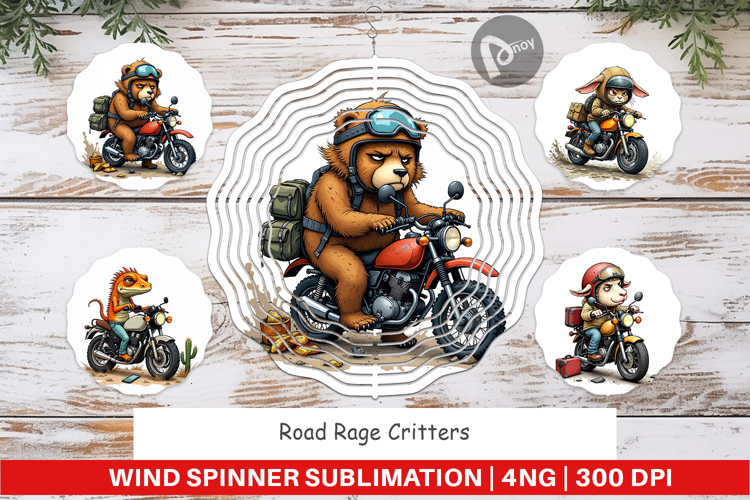 Wind Spinner Road Rage Critters