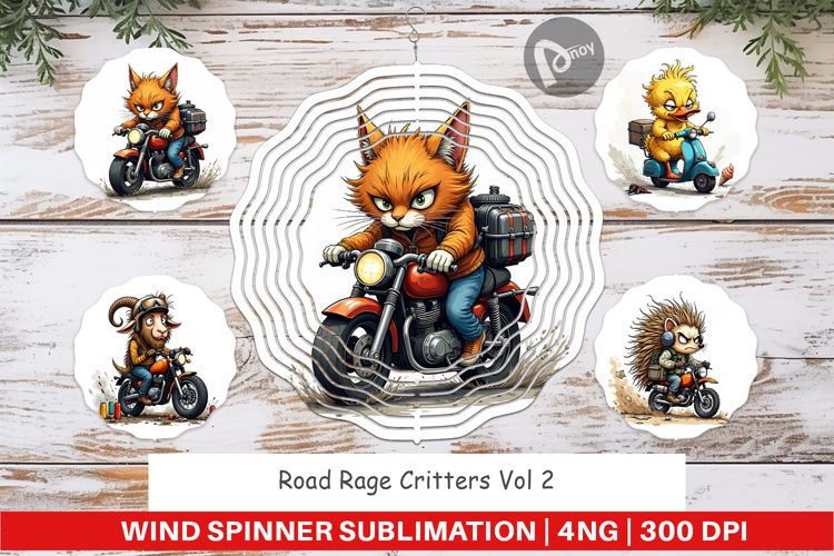 Wind Spinner Road Rage Critters