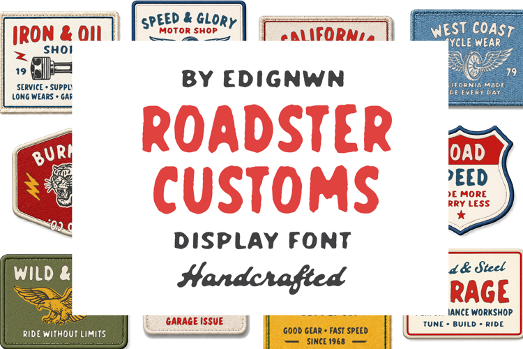 Roadster Customs - Display Font