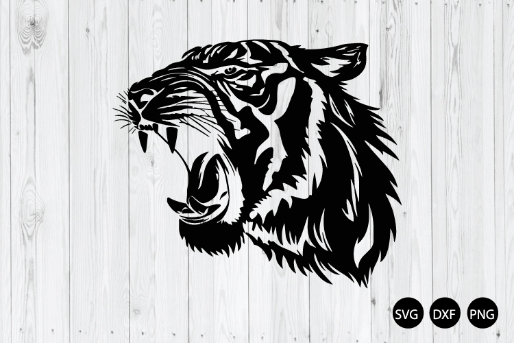Roaring Tiger SVG, Tiger SVG, Animal SVG