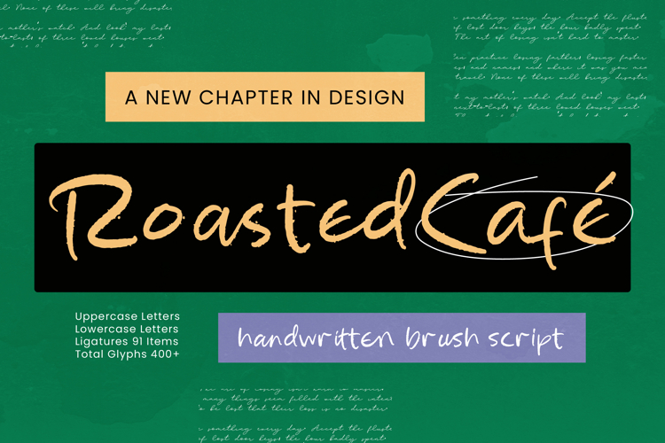 Roasted Cafe - Handwritten Brush Script