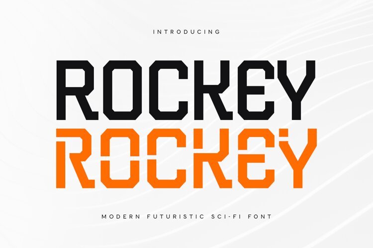 Rockey - Modern Sci-fi Futuristic Font example image 1