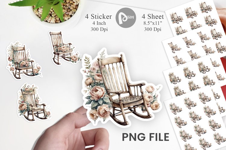 Rocking Chair Clipart Image 5