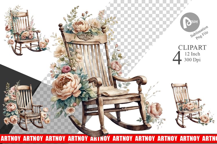 Rocking Chair Clipart Image 7