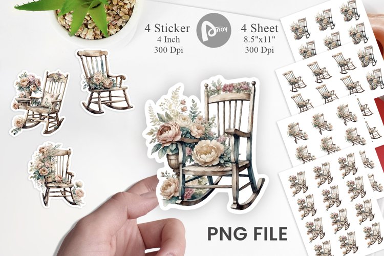 Rocking Chair Clipart Image 4