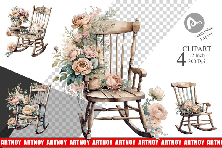Rocking Chair Clipart Image 6