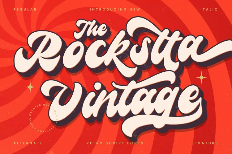 Rockstta Vintage Retro Script Font
