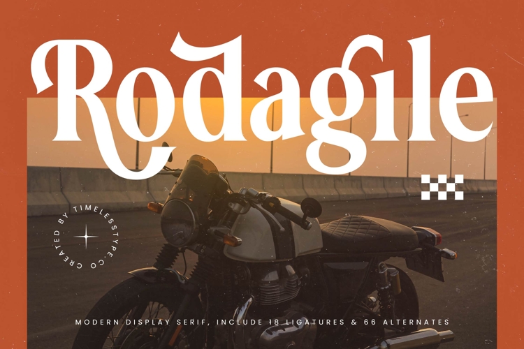 Rodagile - Modern Display Serif