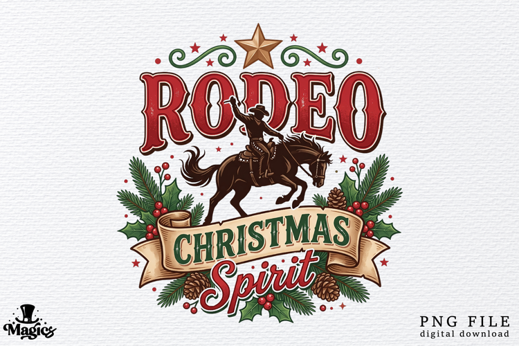 Rodeo Christmas Spirit PNG