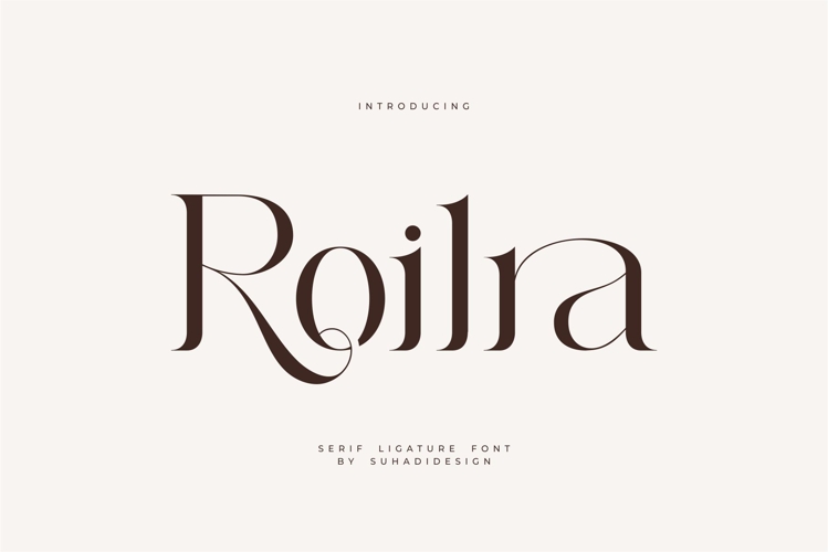 Roilra - Serif Ligature Font