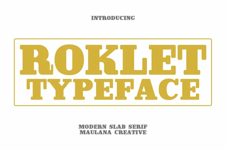 Roklet Typeface