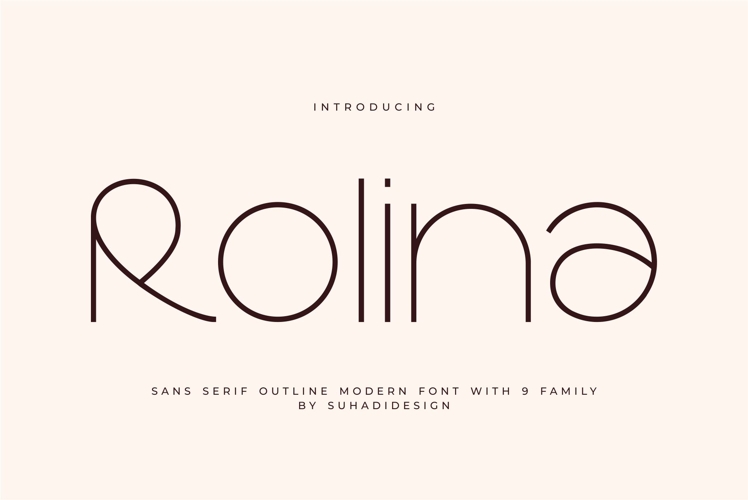 Rolina - Outline Family Font