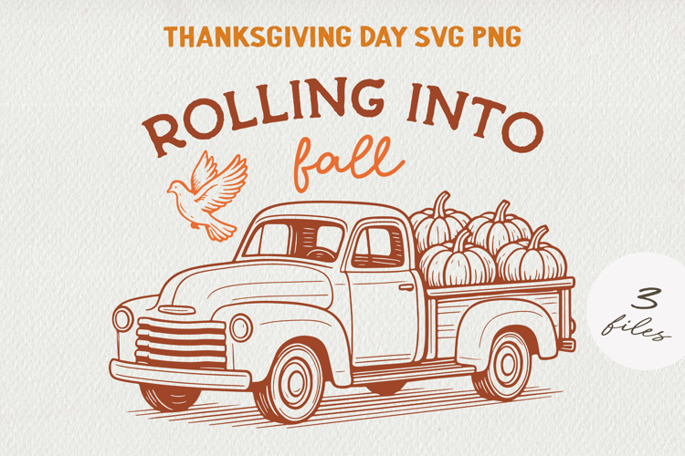 Thanksgiving Quote Clipart | Retro Fall PNG SVG