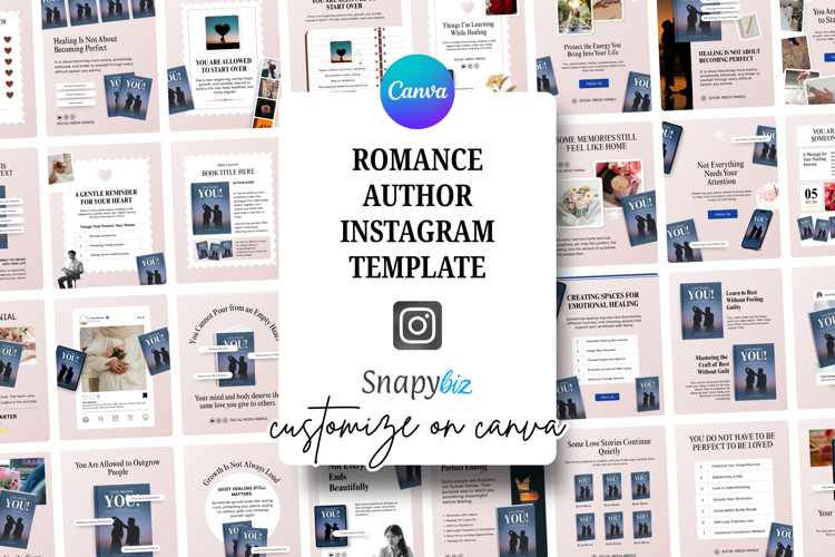 Romance Author Canva Instagram Template