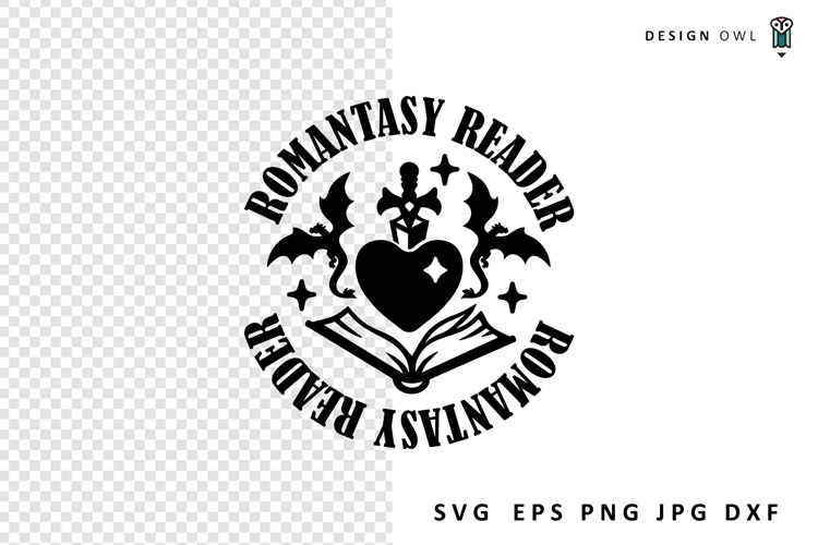 Romantasy Reader - Reading SVG