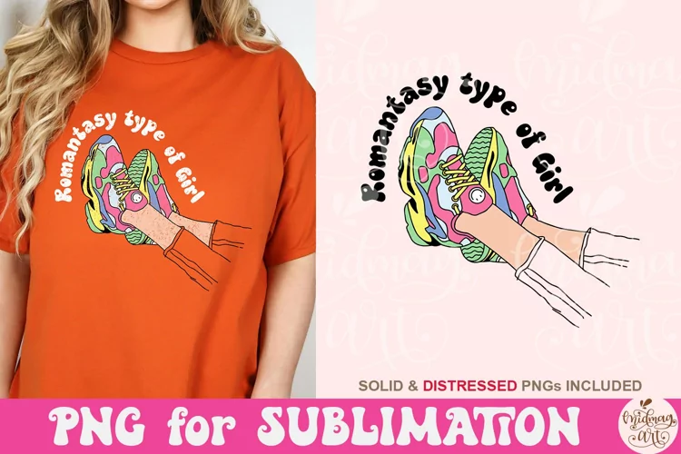 Romantasy Type Of Girl PNG, Book Lover Sublimation