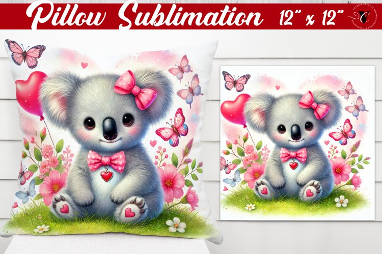 Pillow sublimation | Romantic Animal | Koala