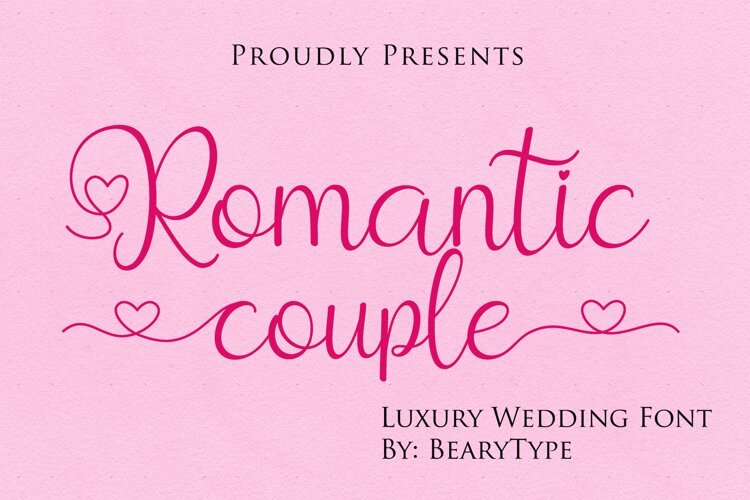 Romantic Couple - valentines fonts