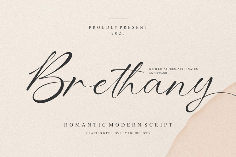 Brethany - Romantic Modern Script Font
