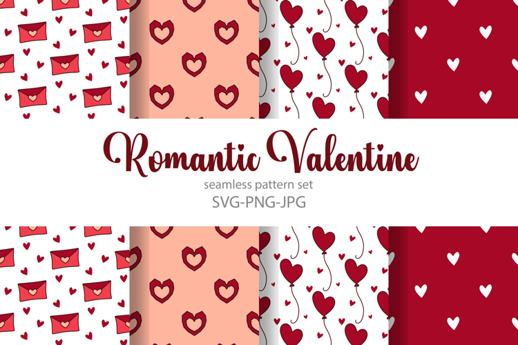 Romantic Valentine prints | seamless patterns