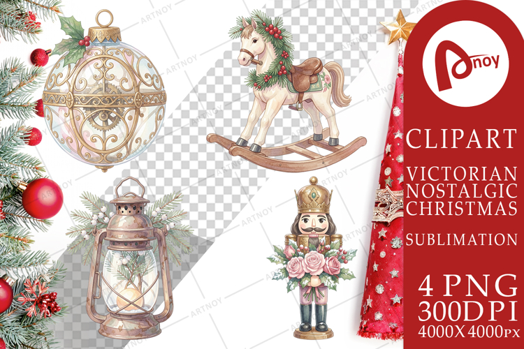 Romantic Victorian Holiday Sublimation