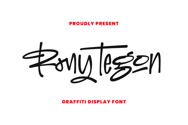 Rony Tegon Dynamic Graffiti Display Font
