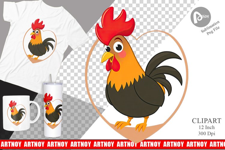 Rooster Clipart Image 22