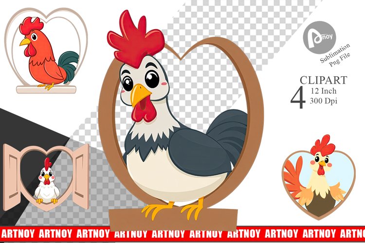 Rooster Clipart Image 23