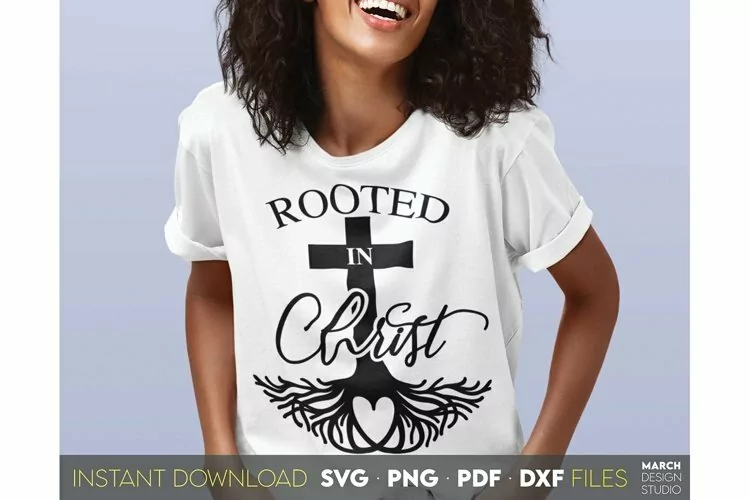 Rooted In Christ | Religious quote | Bible verse