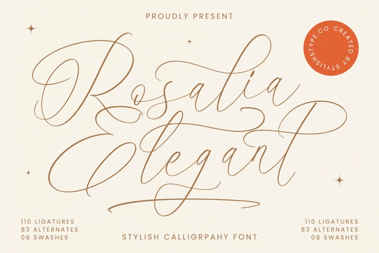 Rosalia Elegant - Stylish Calligraphy Font