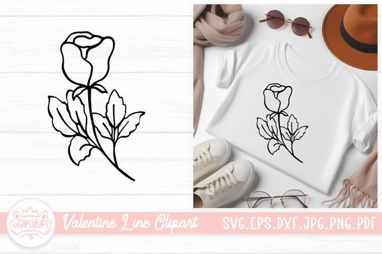 Flower Outline Clipart Image 17