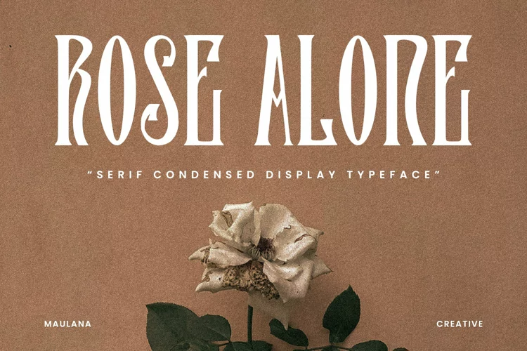 Rose Alone Serif Condensed Display Typeface