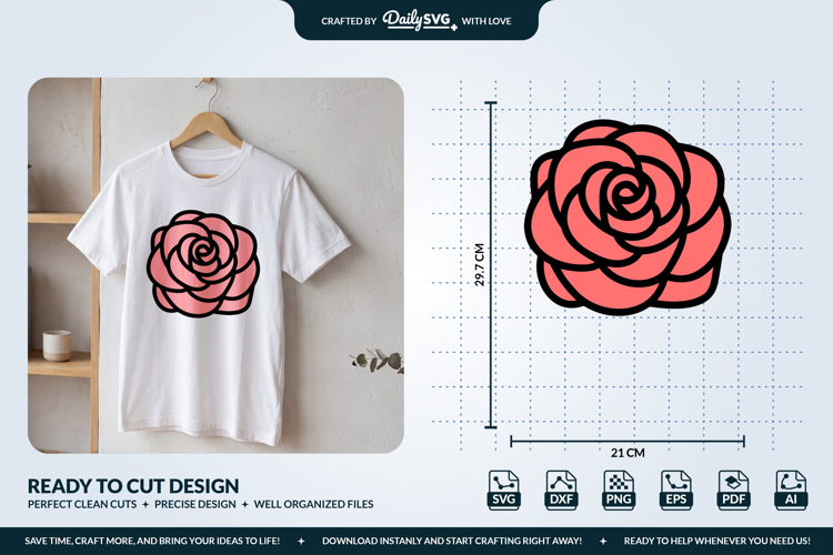 Rose Flower SVG