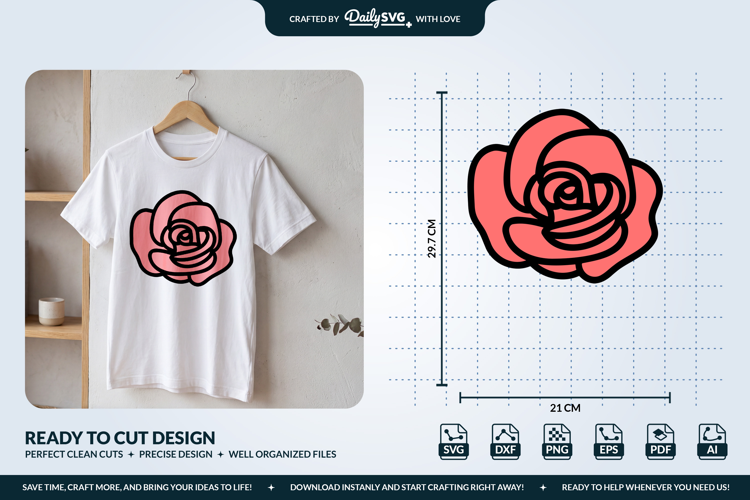Rose Flower SVG