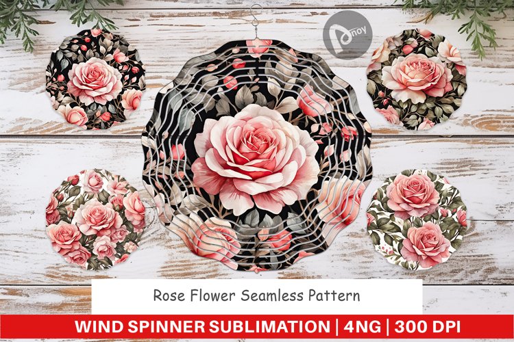 Wind Spinner Rose Pattern