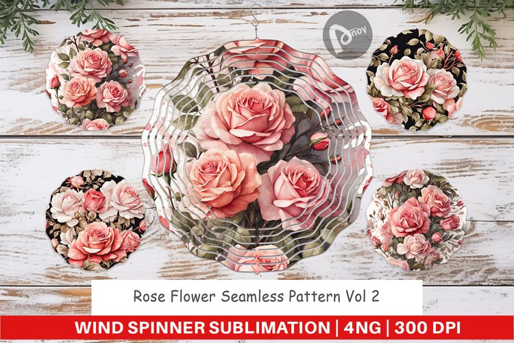 Wind Spinner Rose Pattern