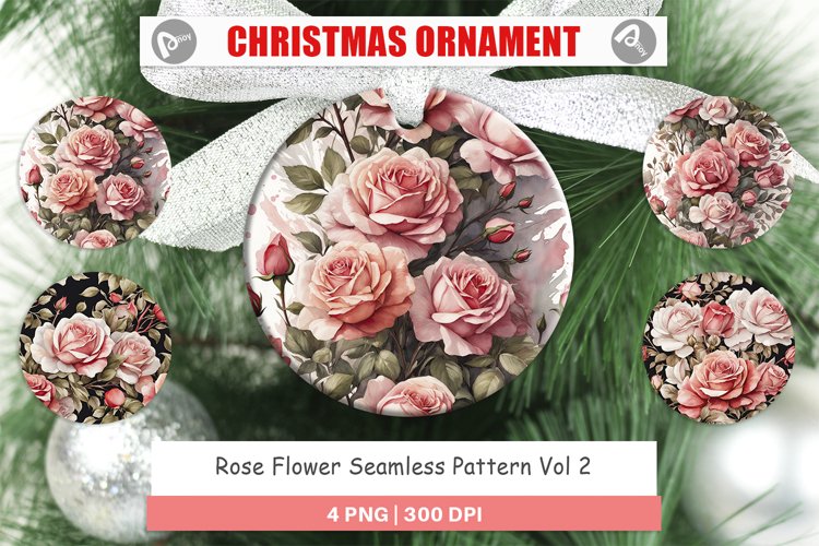 Christmas Ornamen Rose Patterns