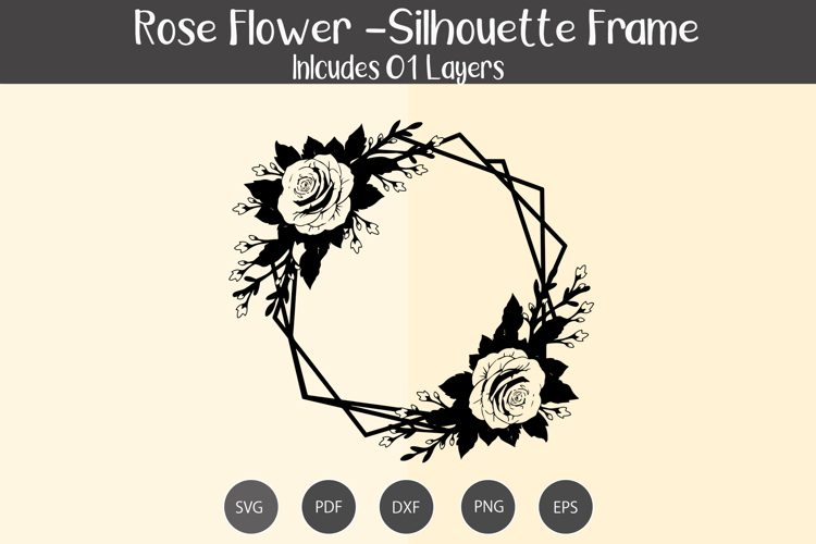 Rose Frame silhouette