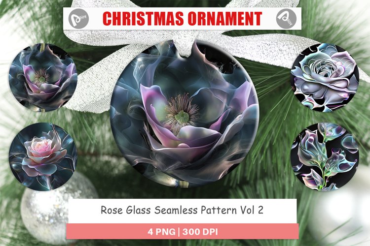 Christmas Ornamen Rose Glass Patterns