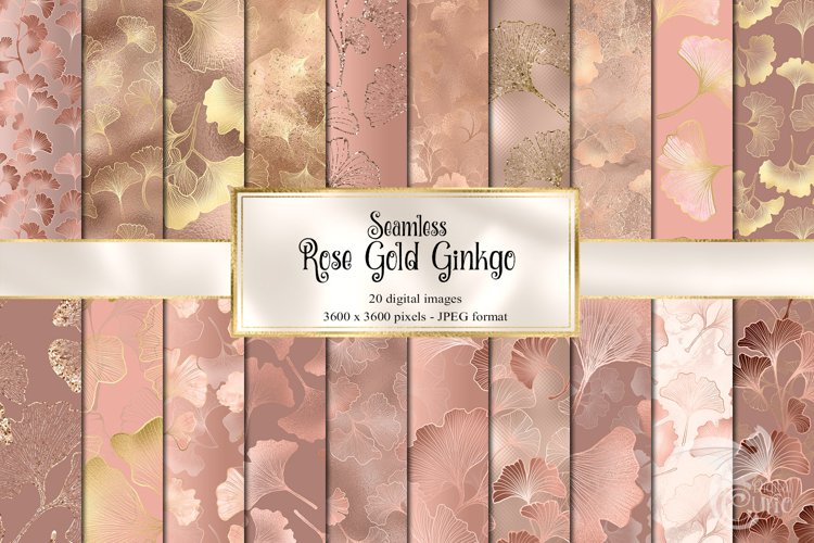 Rose Gold Digital Paper Image 4