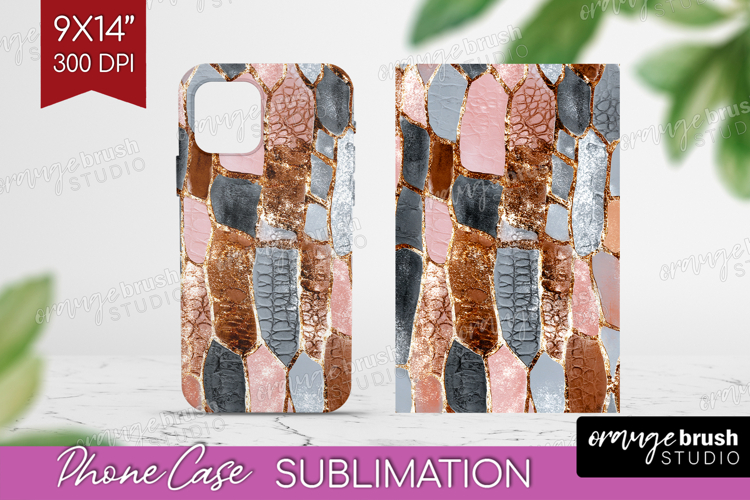 Rose Gold Texture Phone Case PNG - Glitter Background Case