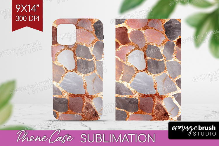 Rose Gold Texture Phone Case PNG - Glitter Background Case