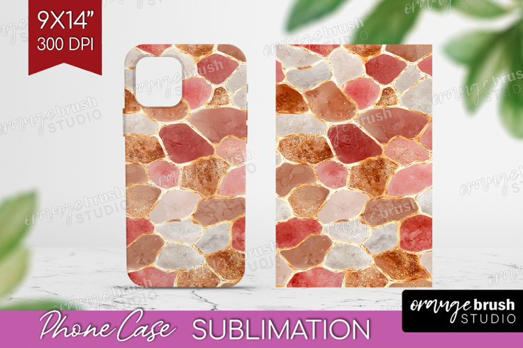 Rose Gold Texture Phone Case PNG - Glitter Background Case example image 1