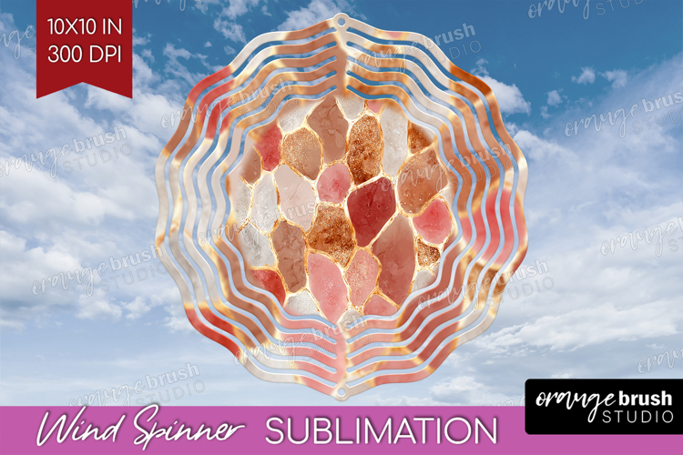 Rose Gold Texture Wind Spinner Sublimation PNG - Glitter