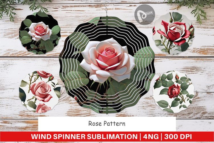 Wind Spinner Rose Pattern