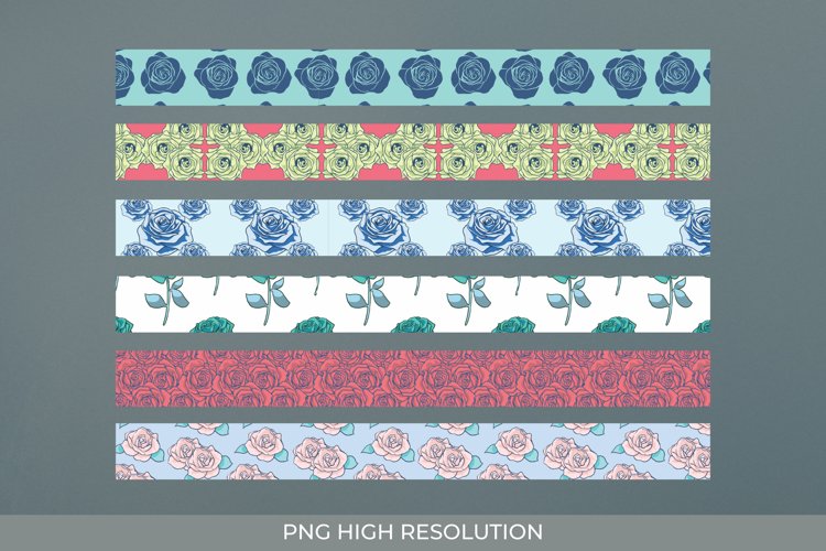 Rose Seamless Strips example image 1