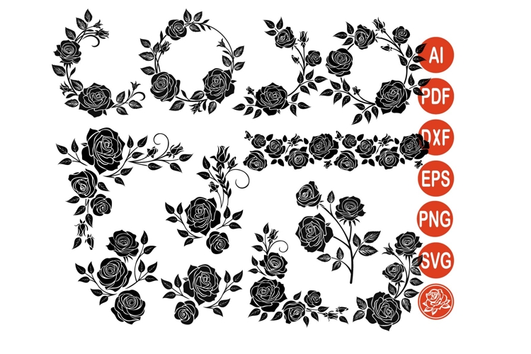 Flower Border SVGs