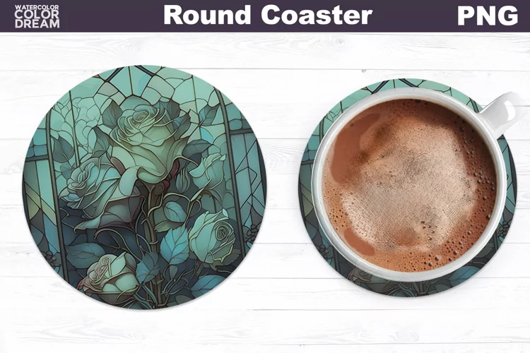 Roses Coaster | Round Coaster Sublimation