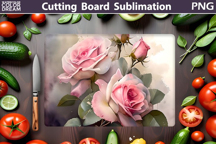 Flowers Cutting Board | Kitchen Cutting Board example image 1