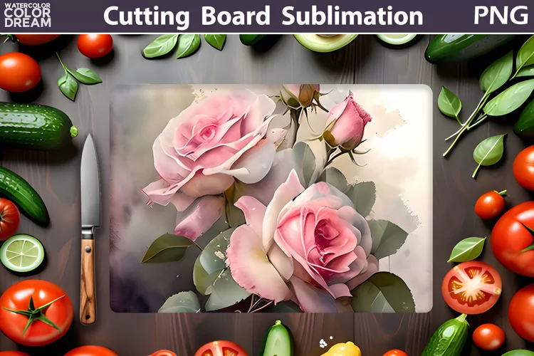 Flowers Cutting Board | Kitchen Cutting Board